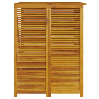 Double Garbage Bin Shed 140x89x117 cm Solid Wood Acacia - Giant Lobelia