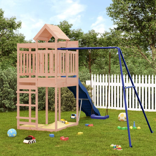 Outdoor Playset Solid Wood Douglas - Giant Lobelia