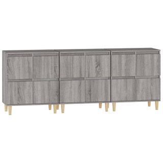 Sideboards 3 pcs Grey Sonoma 60x35x70 cm Engineered Wood - Giant Lobelia