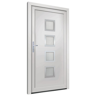 Front Door White 88x200 cm PVC - Giant Lobelia