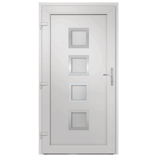 Front Door White 88x200 cm PVC - Giant Lobelia