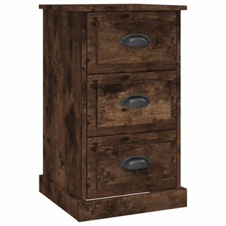 Bedside Cabinet Smoked Oak 39x39x67 cm Engineered Wood - Giant Lobelia