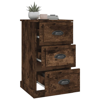 Bedside Cabinet Smoked Oak 39x39x67 cm Engineered Wood - Giant Lobelia