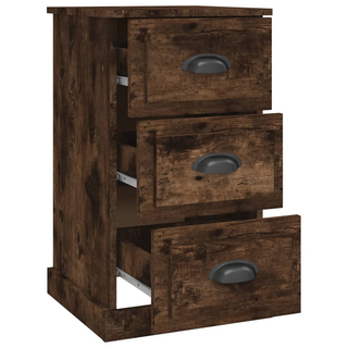 Bedside Cabinet Smoked Oak 39x39x67 cm Engineered Wood - Giant Lobelia