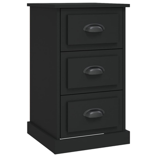 Bedside Cabinet Black 39x39x67 cm Engineered Wood - Giant Lobelia