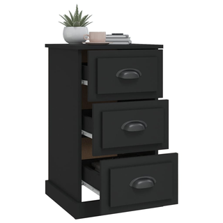 Bedside Cabinet Black 39x39x67 cm Engineered Wood - Giant Lobelia