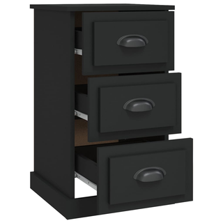 Bedside Cabinet Black 39x39x67 cm Engineered Wood - Giant Lobelia