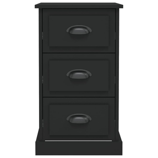 Bedside Cabinet Black 39x39x67 cm Engineered Wood - Giant Lobelia