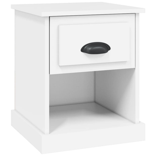 Bedside Cabinet White 39x39x47.5 cm Engineered Wood - Giant Lobelia