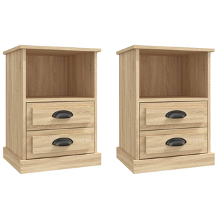 Bedside Cabinets 2 pcs Sonoma Oak 43x36x60 cm - Giant Lobelia