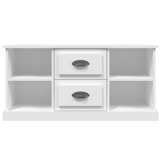 TV Cabinet White 99.5x35.5x48 cm Engineered Wood - Giant Lobelia