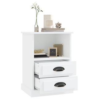 Bedside Cabinets 2 pcs White 43x36x60 cm - Giant Lobelia