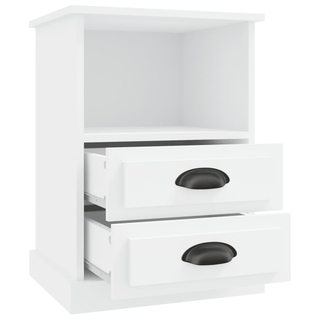 Bedside Cabinet White 43x36x60 cm - Giant Lobelia