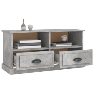 TV Cabinet Concrete Grey 93x35.5x45 cm Engineered Wood - Giant Lobelia