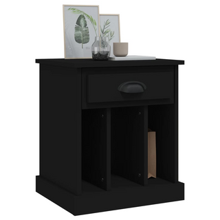 Bedside Cabinet Black 43x36x50 cm - Giant Lobelia