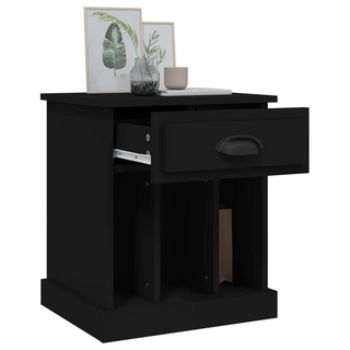 Bedside Cabinet Black 43x36x50 cm - Giant Lobelia