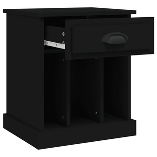 Bedside Cabinet Black 43x36x50 cm - Giant Lobelia