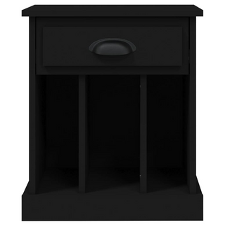 Bedside Cabinet Black 43x36x50 cm - Giant Lobelia