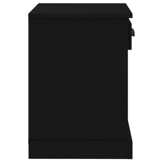 Bedside Cabinet Black 43x36x50 cm - Giant Lobelia