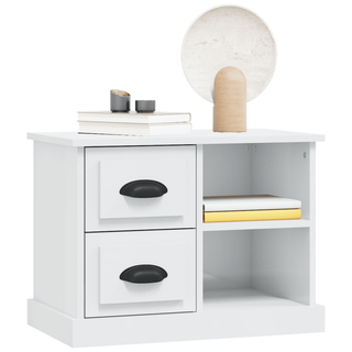 vidaXL Bedside Cabinet High Gloss White 60x35.5x45 cm - Giant Lobelia