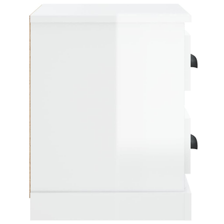 vidaXL Bedside Cabinet High Gloss White 60x35.5x45 cm - Giant Lobelia