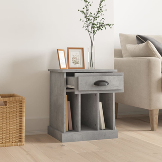 Bedside Cabinet Concrete Grey 43x36x50 cm - Giant Lobelia