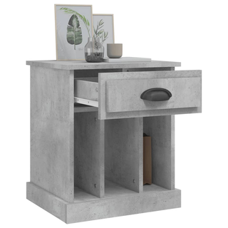 Bedside Cabinet Concrete Grey 43x36x50 cm - Giant Lobelia