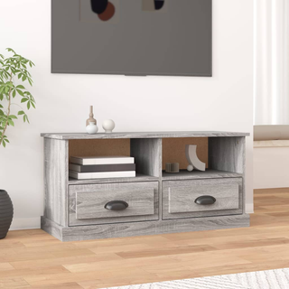 TV Cabinet Grey Sonoma 93x35.5x45 cm Engineered Wood - Giant Lobelia