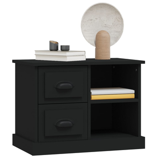 Bedside Cabinet Black 60x35.5x45 cm - Giant Lobelia