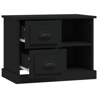 Bedside Cabinet Black 60x35.5x45 cm - Giant Lobelia