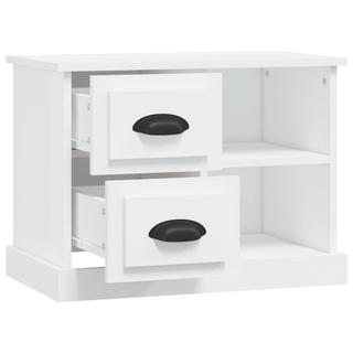 Bedside Cabinet White 60x35.5x45 cm - Giant Lobelia