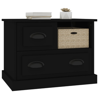 Bedside Cabinet Black 60x39x45 cm - Giant Lobelia