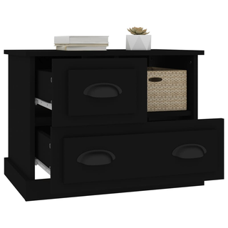 Bedside Cabinet Black 60x39x45 cm - Giant Lobelia