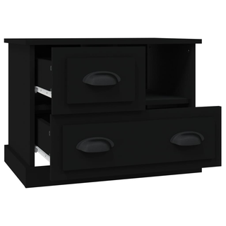 Bedside Cabinet Black 60x39x45 cm - Giant Lobelia