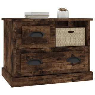 Bedside Cabinet Smoked Oak 60x39x45 cm - Giant Lobelia