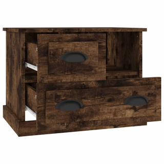 Bedside Cabinet Smoked Oak 60x39x45 cm - Giant Lobelia