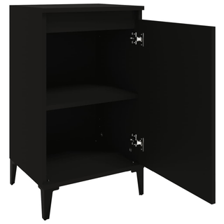 Bedside Cabinets 2 pcs Black 40x35x70 cm Engineered Wood - Giant Lobelia