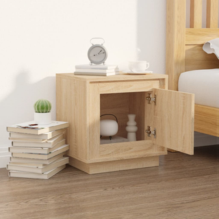 Bedside Cabinet Sonoma Oak 44x35x45 cm Engineered Wood - Giant Lobelia