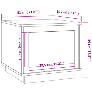 Coffee Table Concrete Grey 51x50x44 cm Engineered Wood - Giant Lobelia