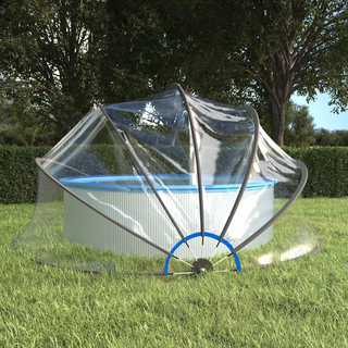 vidaXL Pool Dome Round 467x234 cm PVC - Giant Lobelia