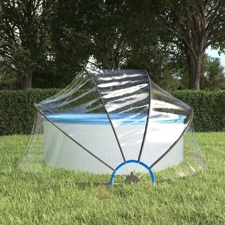 vidaXL Pool Dome Round 315x158 cm PVC - Giant Lobelia