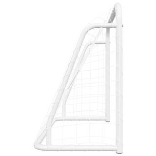 vidaXL Football Goal with Net White 125x96x60 cm Steel&Polyester - Giant Lobelia