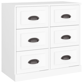 vidaXL Sideboards 3 pcs White Engineered Wood - Giant Lobelia