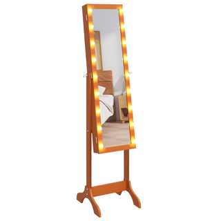 vidaXL Free-Standing Mirror with LED 34x37x146 cm - Giant Lobelia