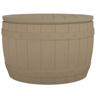 3-in-1 Garden Storage Box Light Brown Polypropylene - Giant Lobelia