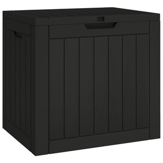 vidaXL Garden Storage Box Black 55.5x43x53 cm Polypropylene - Giant Lobelia