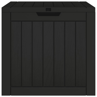 vidaXL Garden Storage Box Black 55.5x43x53 cm Polypropylene - Giant Lobelia