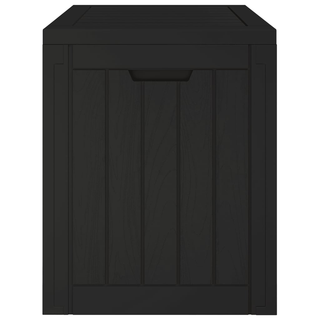 vidaXL Garden Storage Box Black 55.5x43x53 cm Polypropylene - Giant Lobelia