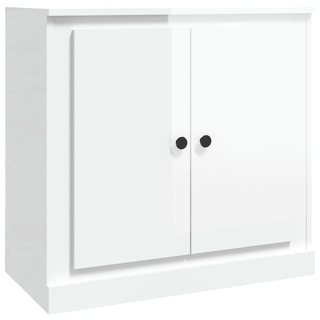 Sideboards 3 pcs High Gloss White Engineered Wood - Giant Lobelia