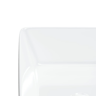 Wash Basin White 48x37x13 cm Ceramic Rectangle - Giant Lobelia